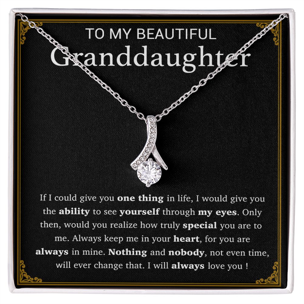 To My Granddaughter Necklace, Birthday Gift For Granddaughter, Birthday Gifts