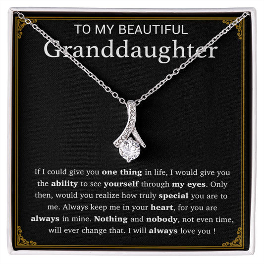 To My Granddaughter Necklace, Birthday Gift For Granddaughter, Birthday Gifts