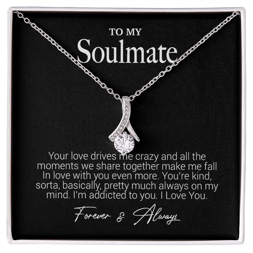 To My Soulmate Necklace, Gift For Wife Girlfriend From Husband, Birthday Gift
