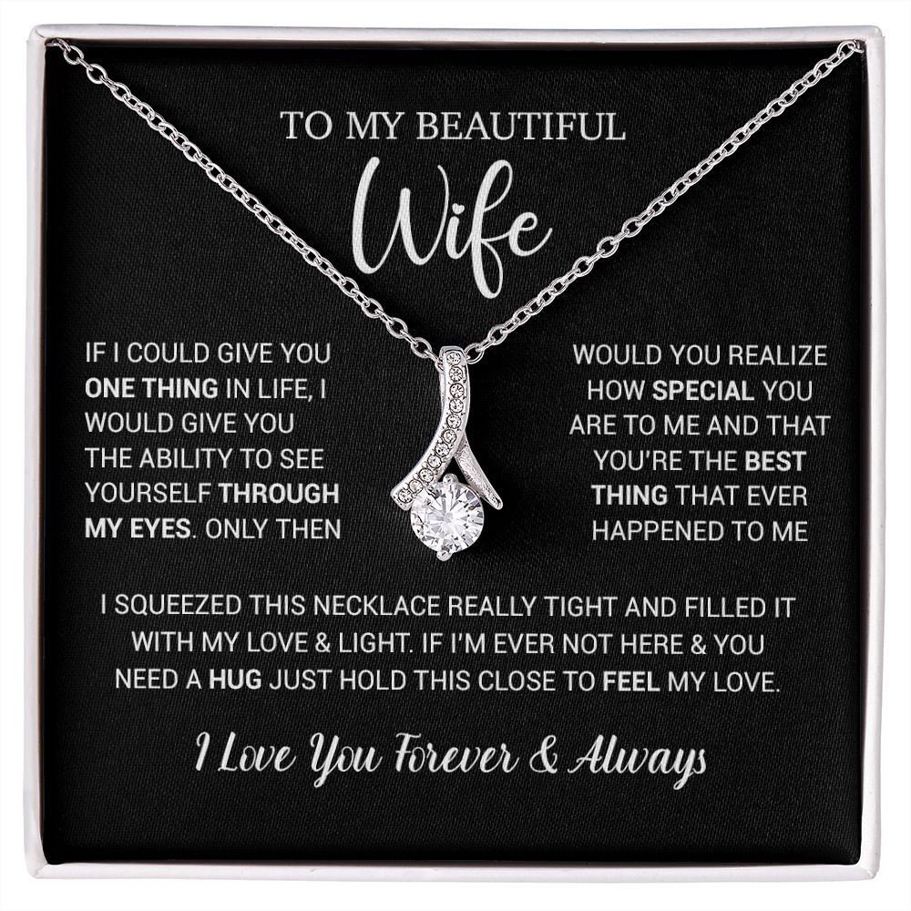 To My Wife Necklace Gift, Birthday Gifts For Wife, Anniversary Gift For Her