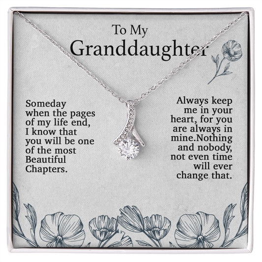 To My Granddaughter Necklace, Birthday Gift For Granddaughter, Birthday Gifts