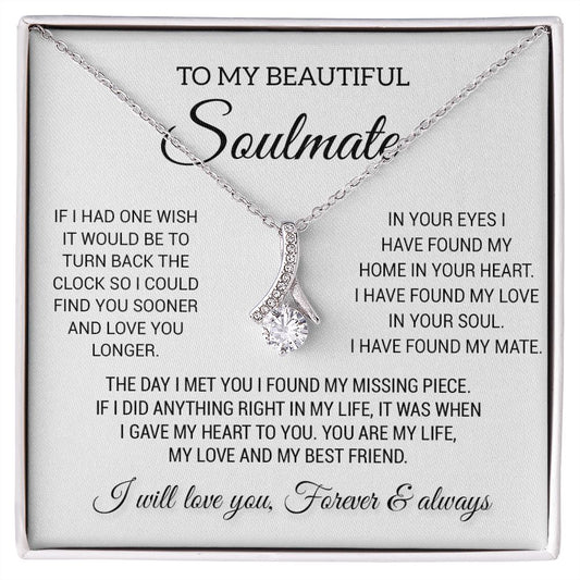 To My Beautiful Soulmate Necklace