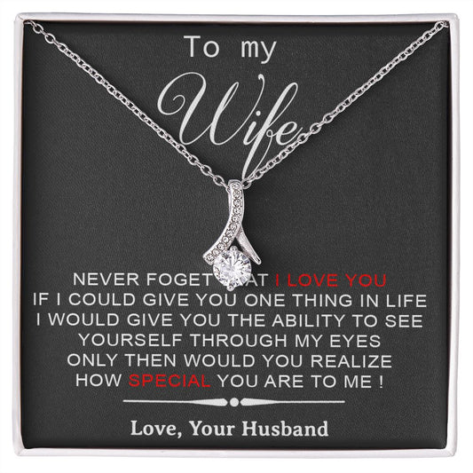 To My Wife Necklace, Engagement Gift For Her, Future Wife Birthday Gift
