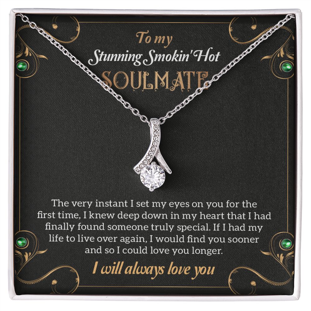 To My Stunning Smoking Hot Soulmate Necklace, Gift For Wife, Birthday Gift