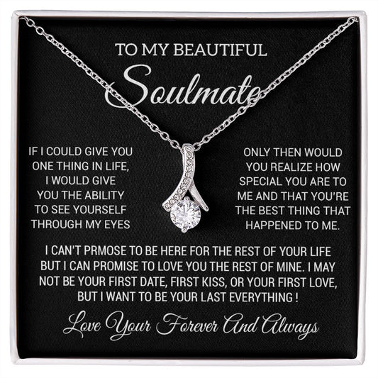 To My Soulmate Necklace, Soulmate Birthday, Soulmate Anniversary Gift