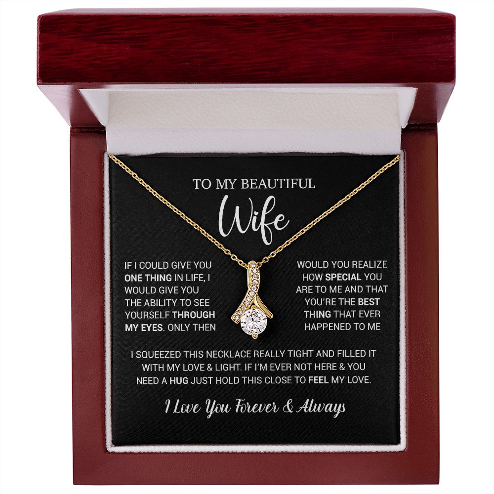 To My Wife Necklace Gift, Birthday Gifts For Wife, Anniversary Gift For Her