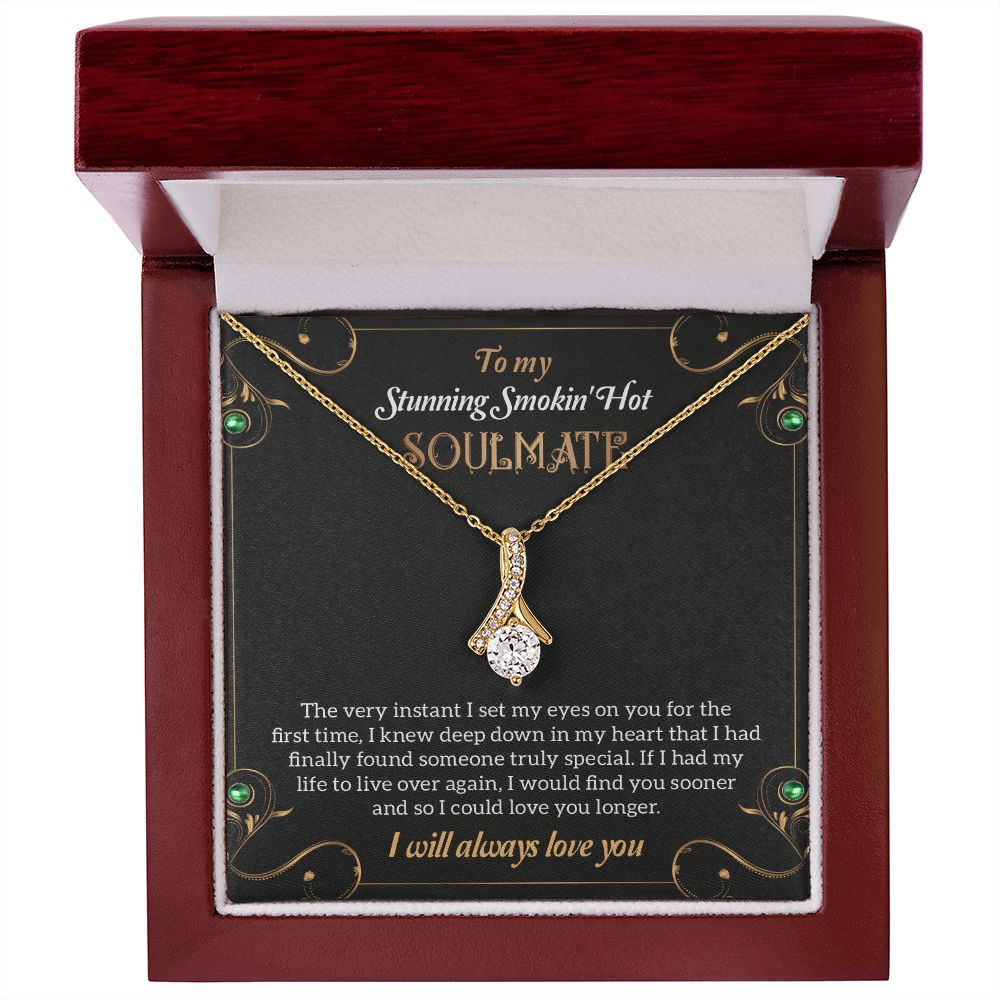To My Stunning Smoking Hot Soulmate Necklace, Gift For Wife, Birthday Gift