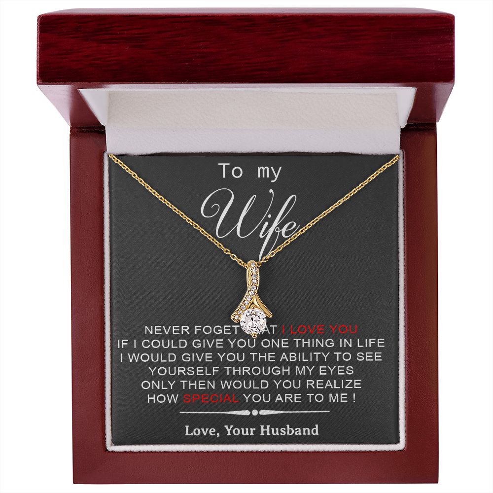 To My Wife Necklace, Engagement Gift For Her, Future Wife Birthday Gift