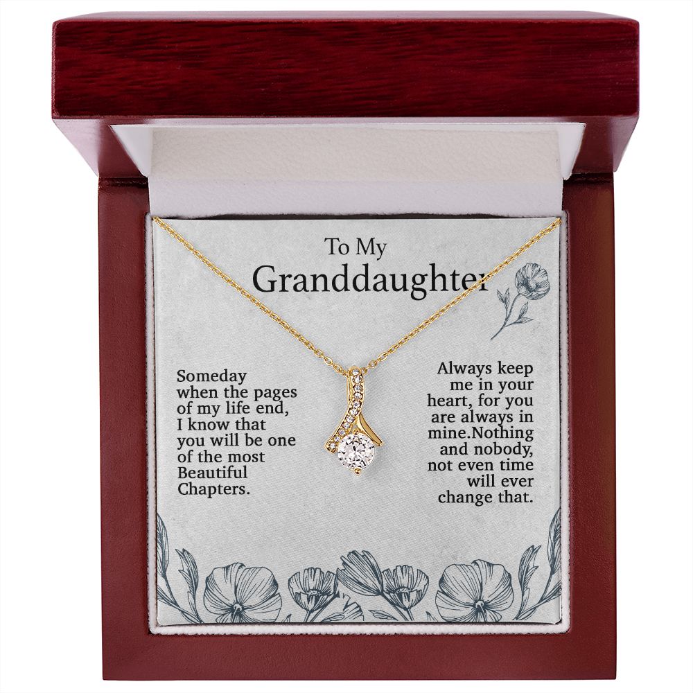 To My Granddaughter Necklace, Birthday Gift For Granddaughter, Birthday Gifts