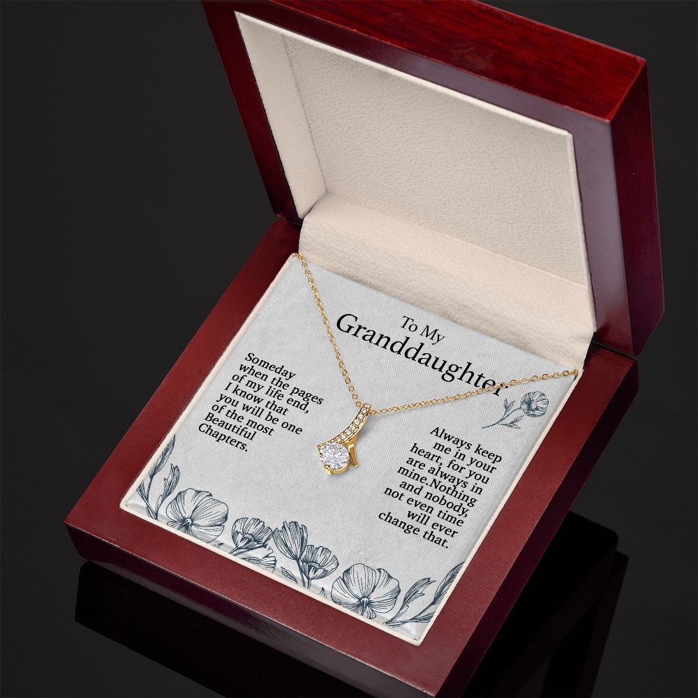 To My Granddaughter Necklace, Birthday Gift For Granddaughter, Birthday Gifts