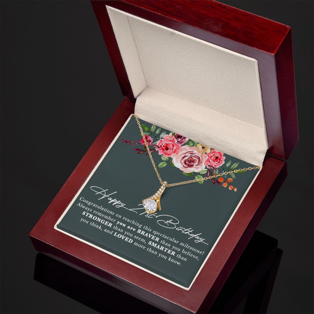 21st Birthday Gift For Her Necklace, Daughter 21st Birthday, 21st Birthday Gift