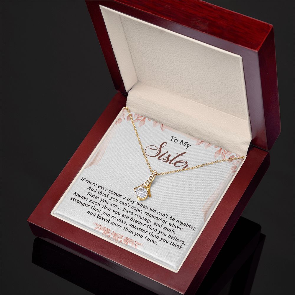To My Sister Necklace, Brother to Sister, Birthday gift For Sister from Brother