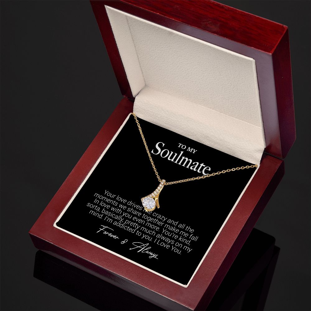 To My Soulmate Necklace, Gift For Wife Girlfriend From Husband, Birthday Gift