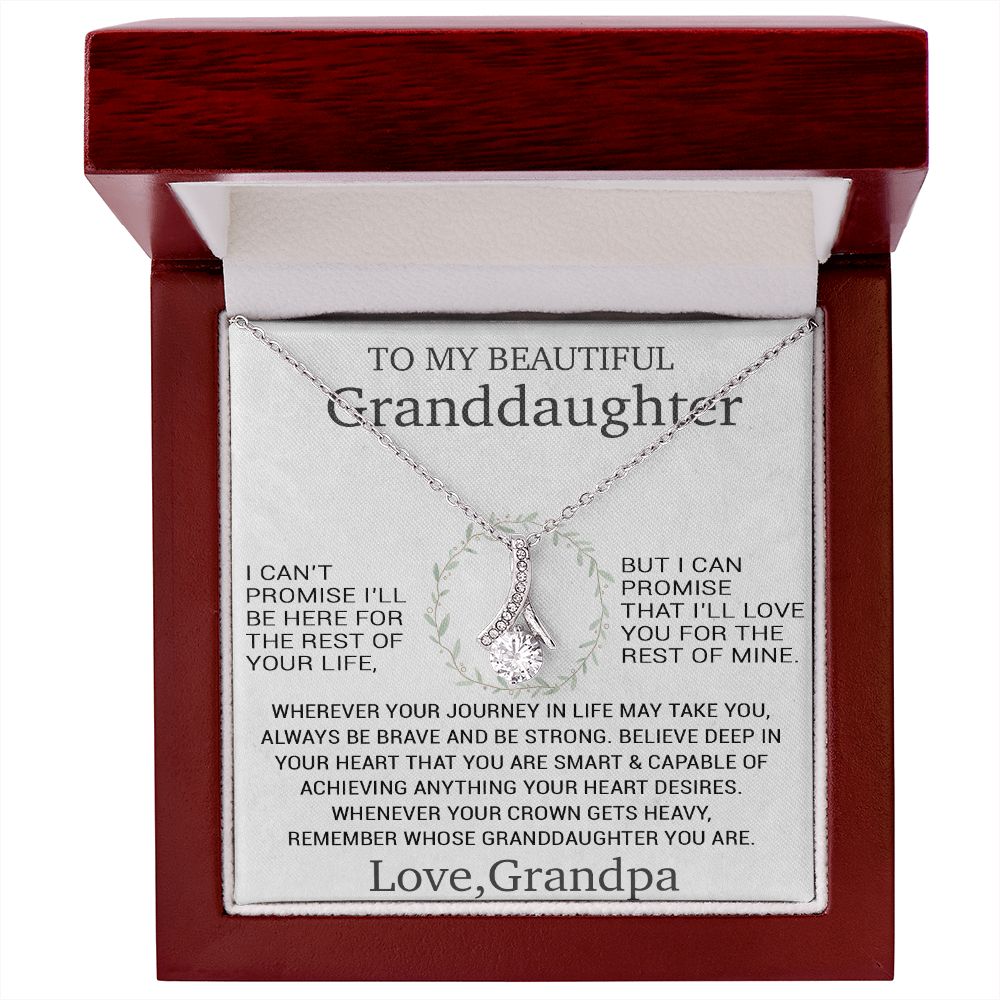To My Granddaughter Necklace, Birthday Gift For Granddaughter, Birthday Gifts