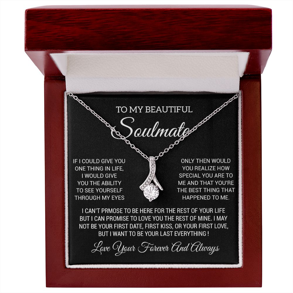 To My Soulmate Necklace, Soulmate Birthday, Soulmate Anniversary Gift