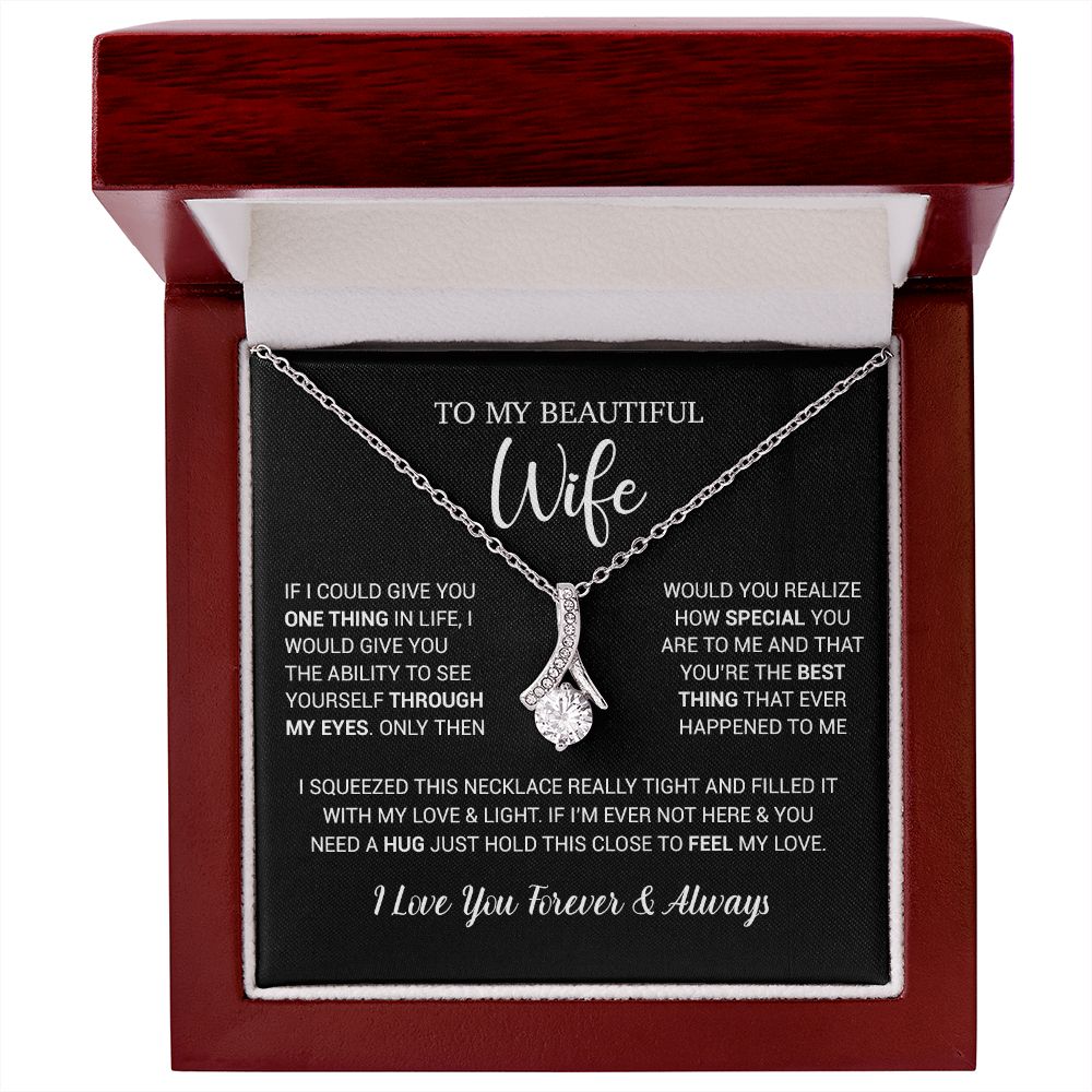 To My Wife Necklace Gift, Birthday Gifts For Wife, Anniversary Gift For Her