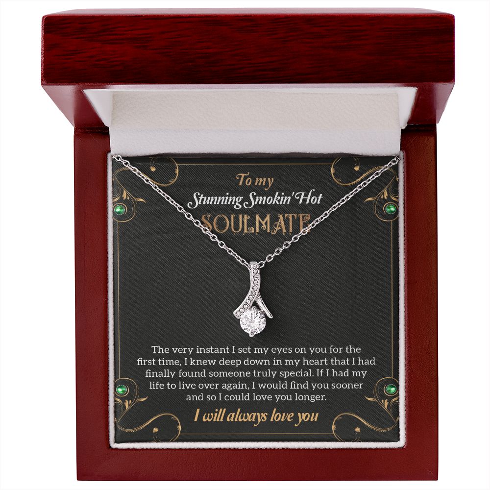 To My Stunning Smoking Hot Soulmate Necklace, Gift For Wife, Birthday Gift