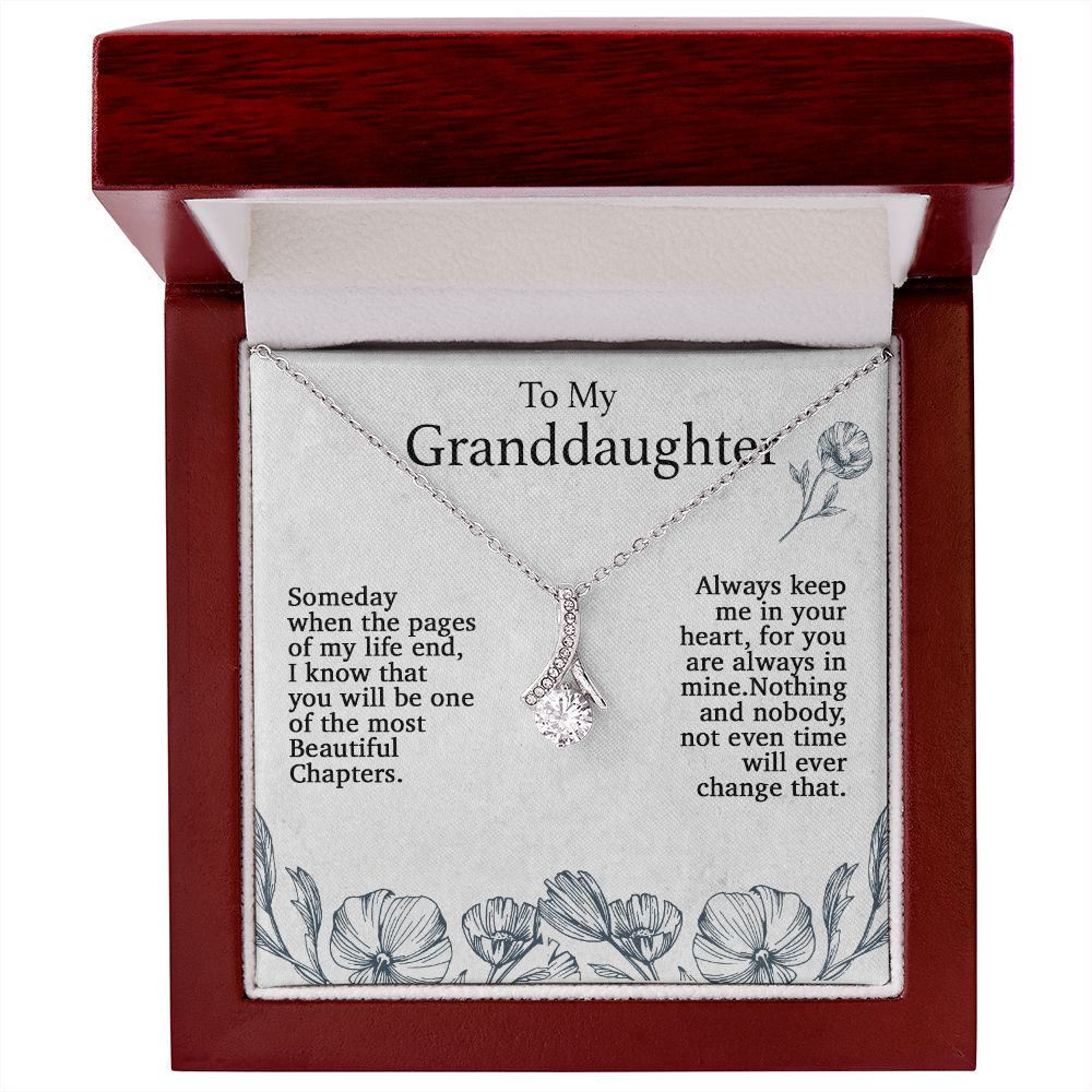 To My Granddaughter Necklace, Birthday Gift For Granddaughter, Birthday Gifts