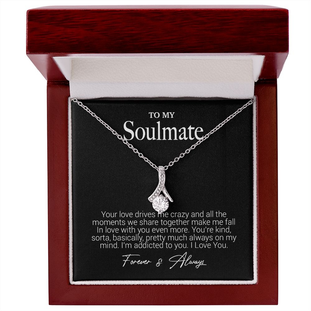 To My Soulmate Necklace, Gift For Wife Girlfriend From Husband, Birthday Gift