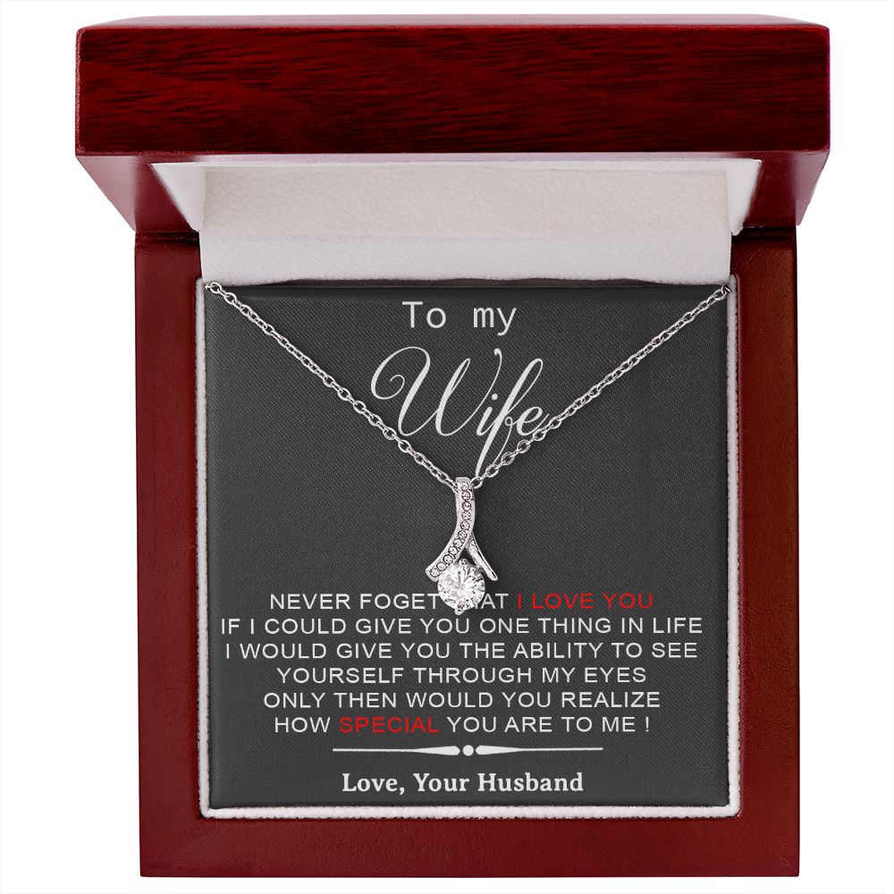 To My Wife Necklace, Engagement Gift For Her, Future Wife Birthday Gift