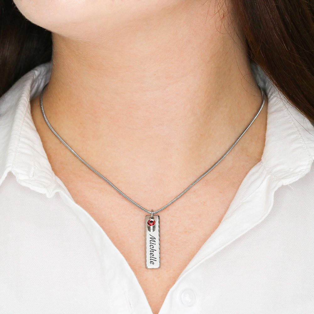 birthstone necklace