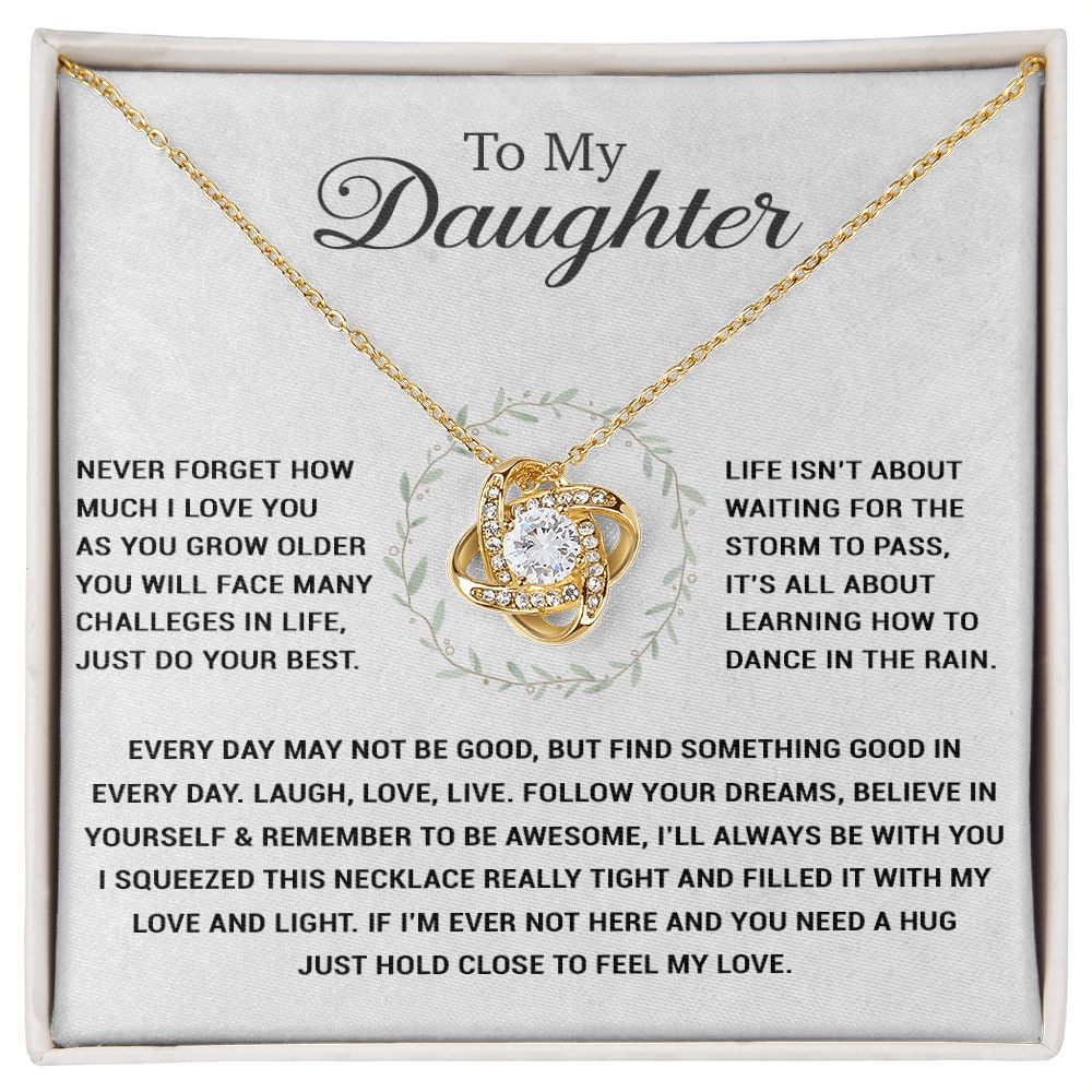To My Daughter Necklace, Gift for Daughter from Dad, Daughter Father Necklace 20-10