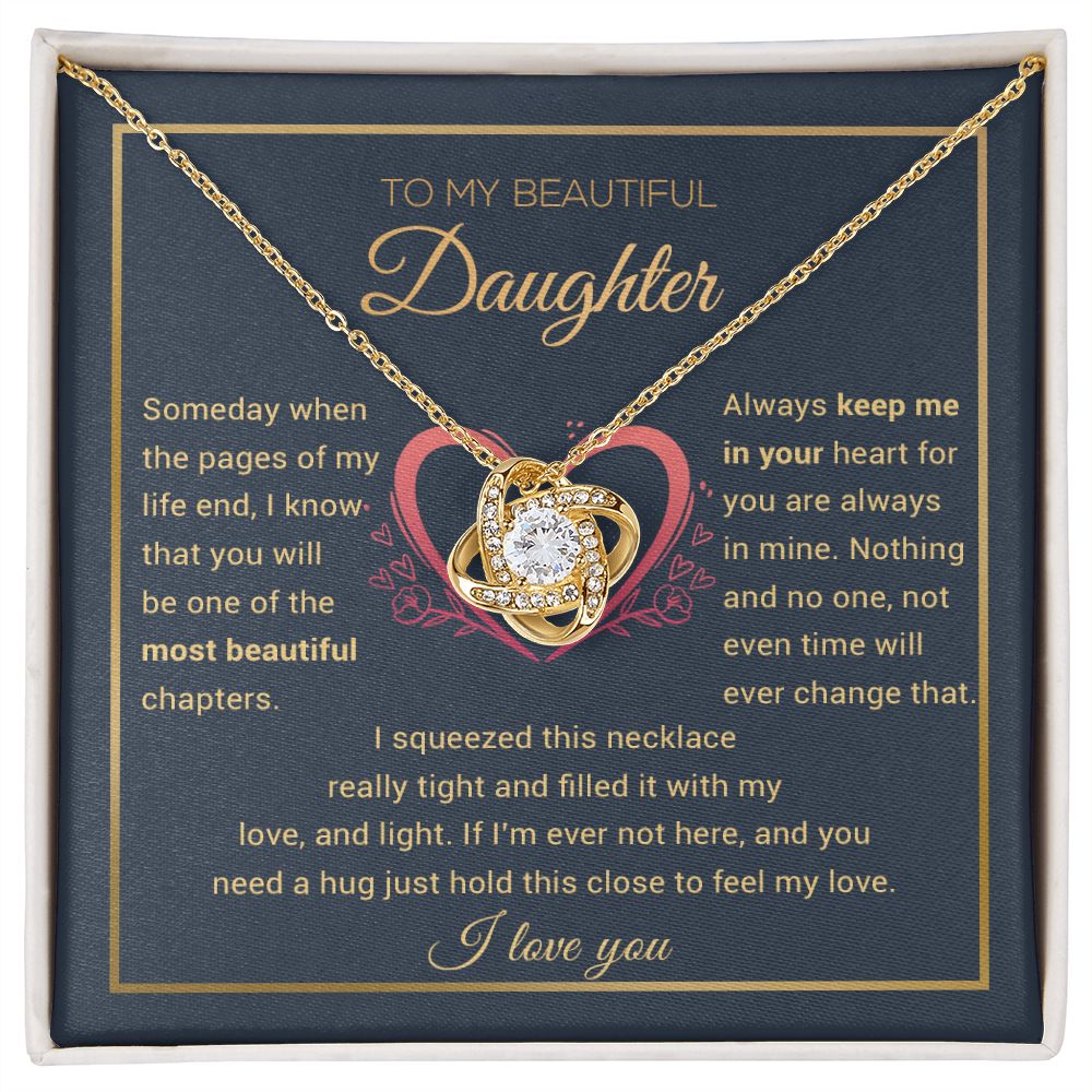 To My Daughter Necklace, Daughter Gift from Dad, Mom, Daughter Birthday Gift