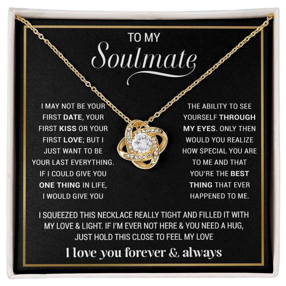 To My Soulmate Necklace, Gift For Wife, Gift from Husband, Valentine Days Gift