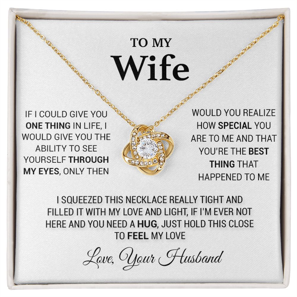 To My Wife Necklace, Wife Gift From Husband, Gift For Soulmate, Valentines Day