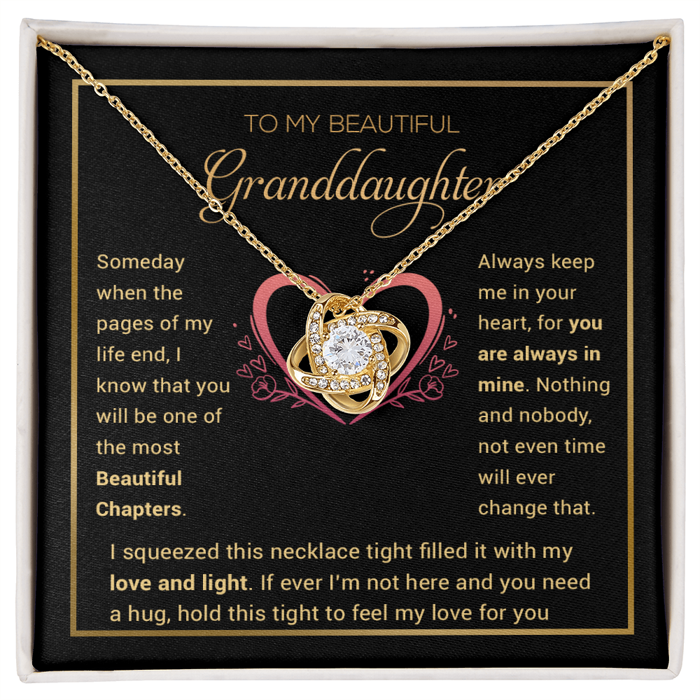 To My Granddaughter Necklace, Birthday Gift For Granddaughter, Birthday Gifts