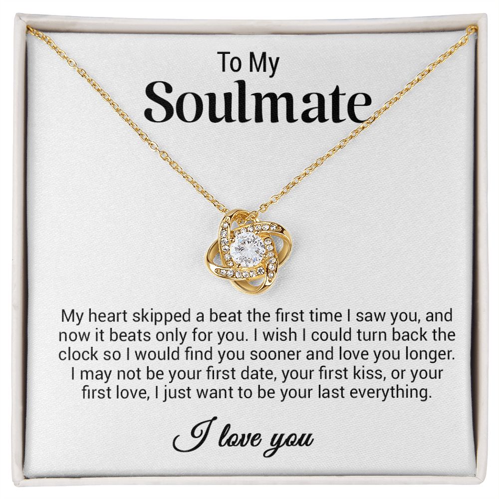 To My Soulmate Necklace, Gift For Wife Girlfriend From Husband, Valentines Day