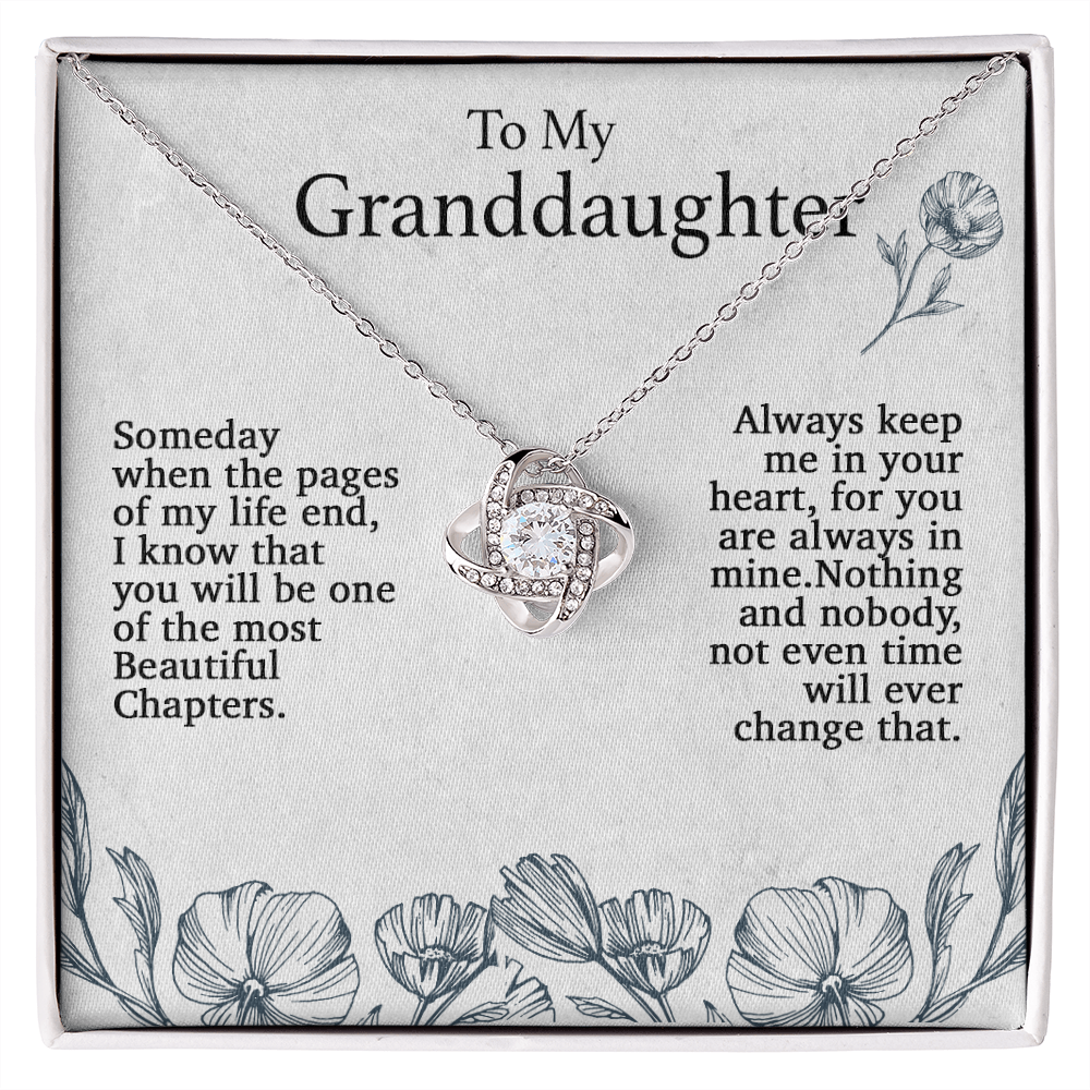 To My Granddaughter Necklace, Birthday Gift For Granddaughter, Birthday Gifts