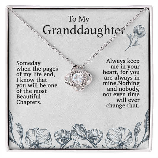 To My Granddaughter Necklace, Birthday Gift For Granddaughter, Birthday Gifts