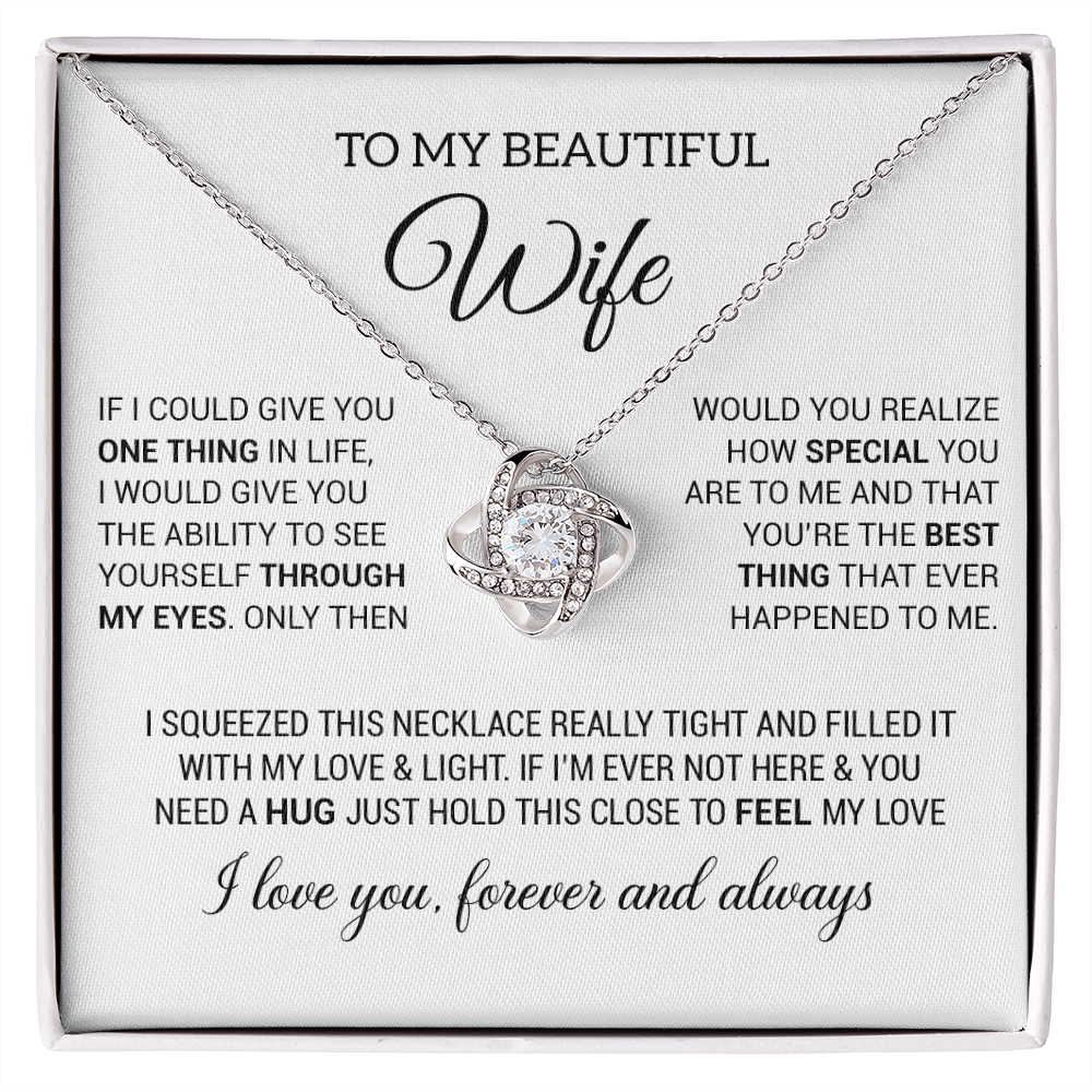 To My Wife Necklace, Necklace For Wife From Husband, Birthday Gifts Soulmate