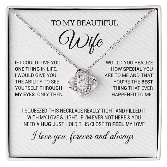 To My Wife Necklace, Necklace For Wife From Husband, Birthday Gifts Soulmate