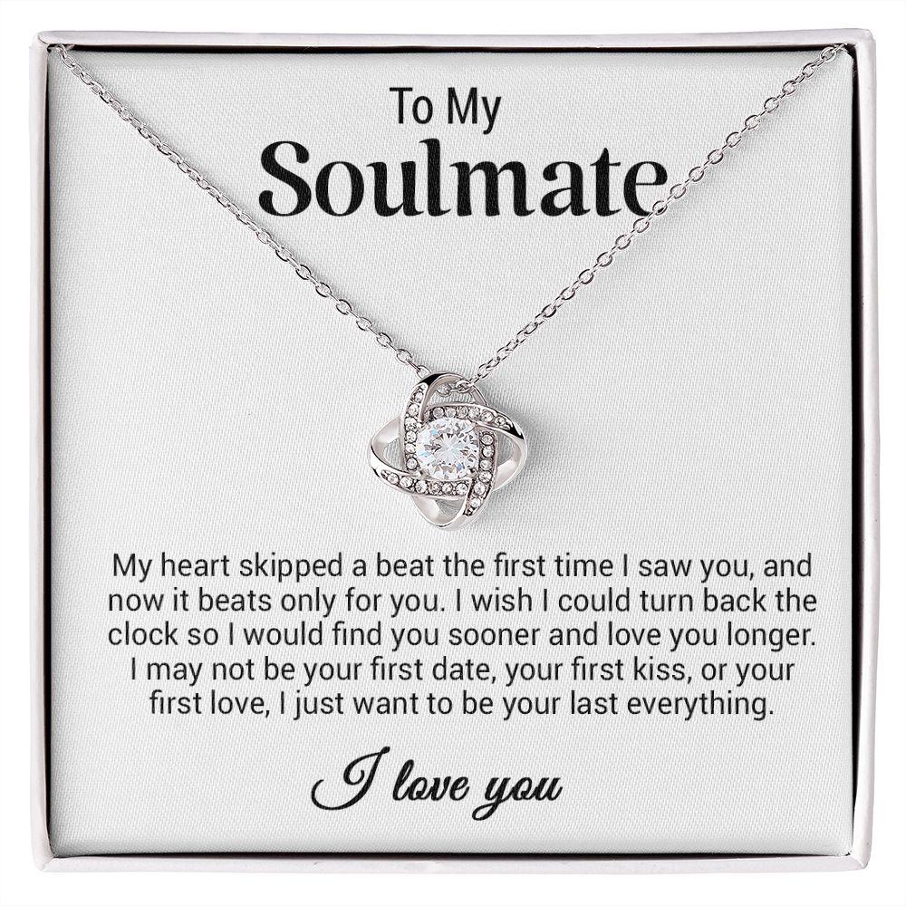 To My Soulmate Necklace, Gift For Wife Girlfriend From Husband, Valentines Day