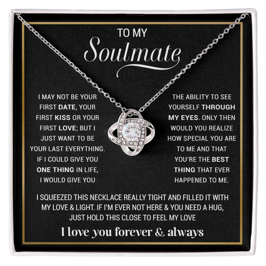 To My Soulmate Necklace, Gift For Wife, Gift from Husband, Valentine Days Gift