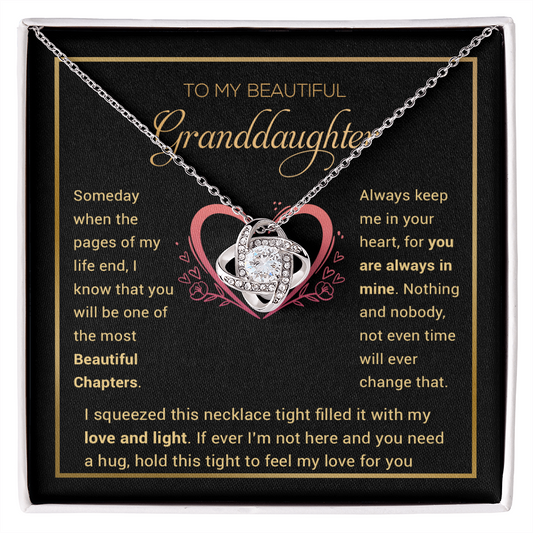 To My Granddaughter Necklace, Birthday Gift For Granddaughter, Birthday Gifts
