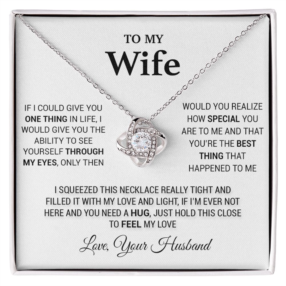 To My Wife Necklace, Wife Gift From Husband, Gift For Soulmate, Valentines Day