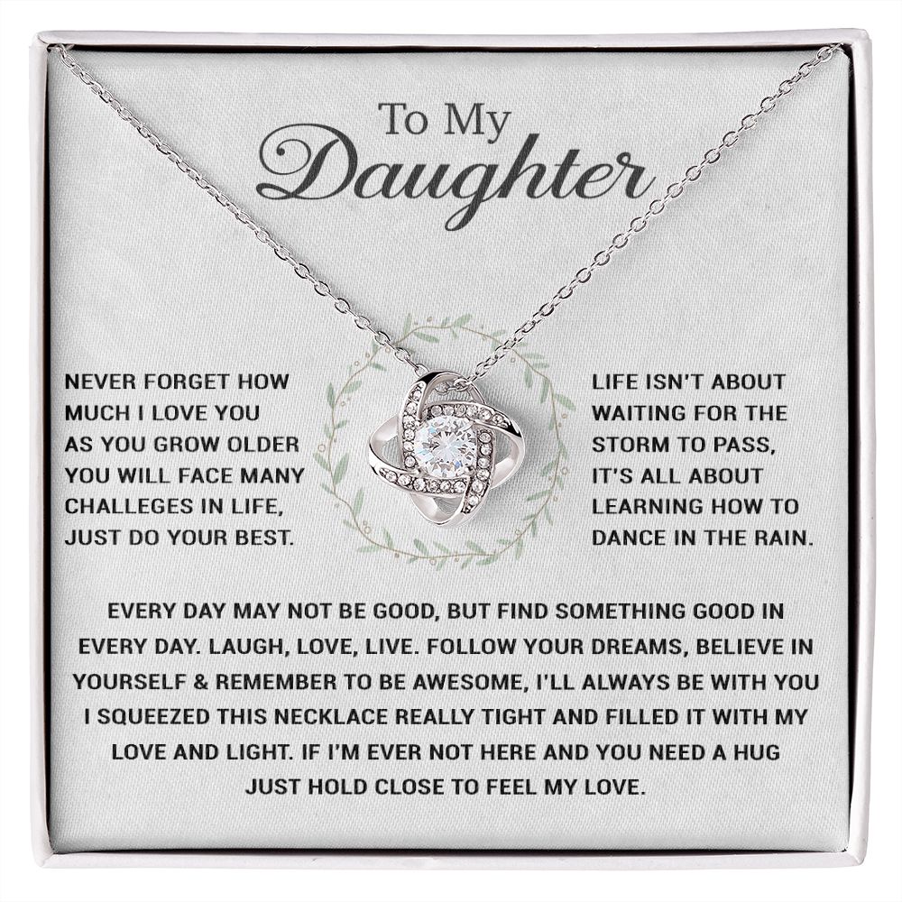 To My Daughter Necklace, Gift for Daughter from Dad, Daughter Father Necklace 20-10