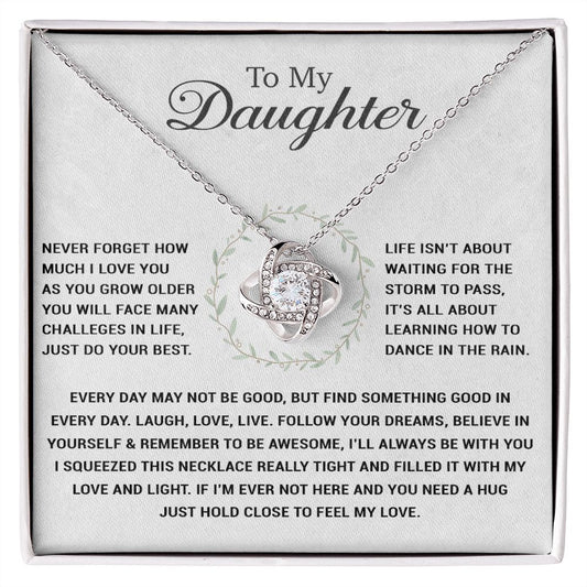 To My Daughter Necklace, Gift for Daughter from Dad, Daughter Father Necklace 20-10