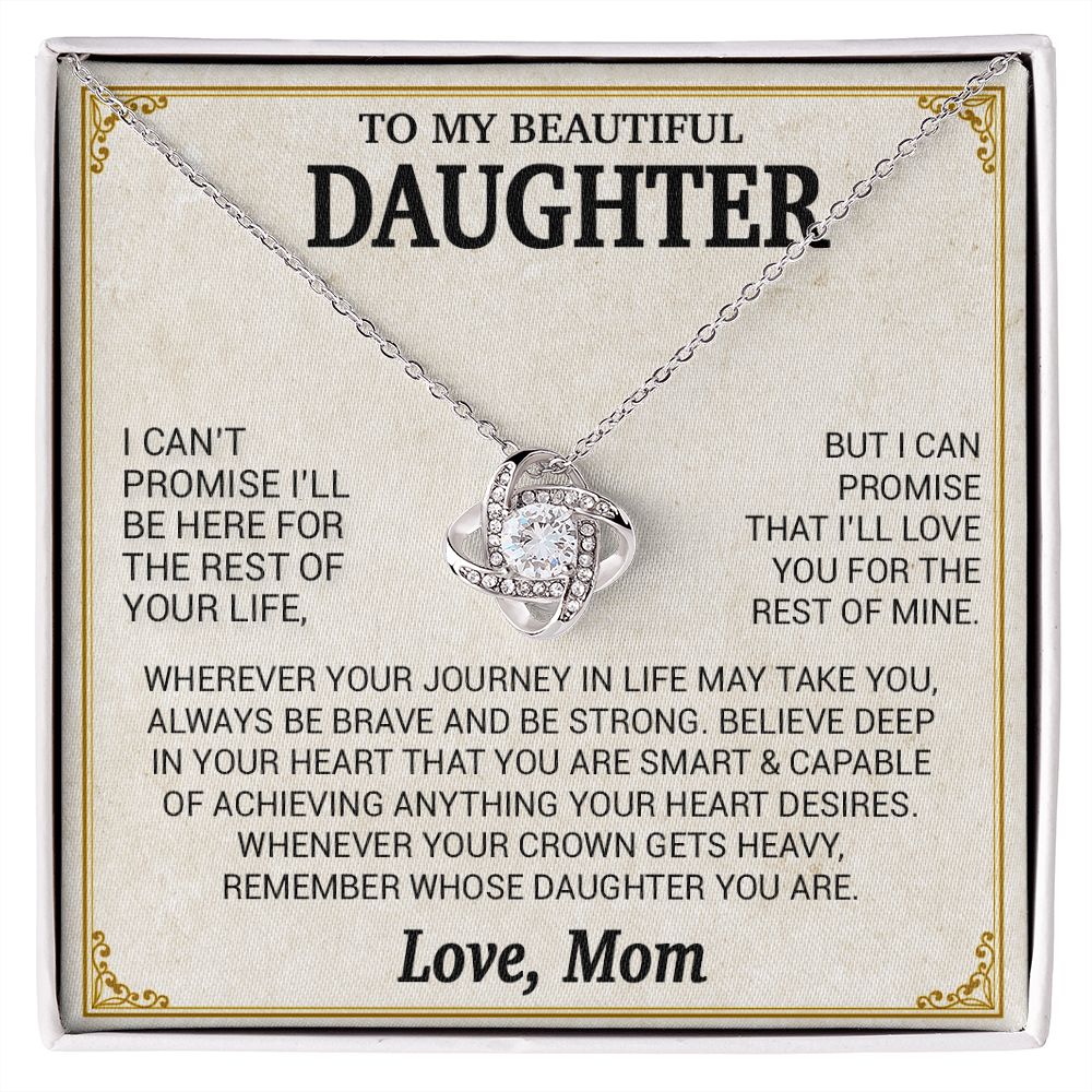 To My Daughter Necklace, Daughter Mother Necklace, Daughter Gift From Mom11