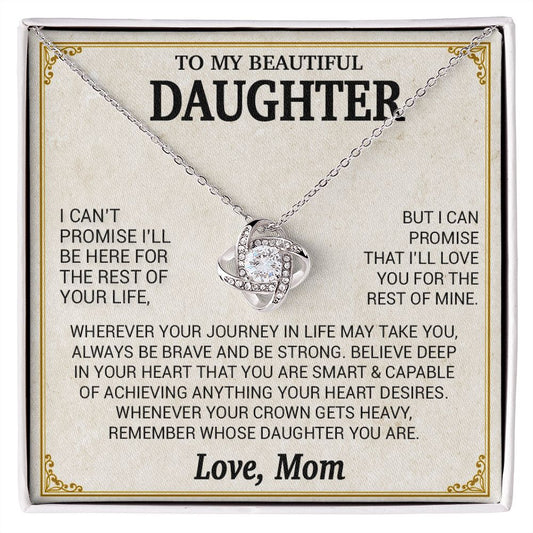 To My Daughter Necklace, Daughter Mother Necklace, Daughter Gift From Mom11