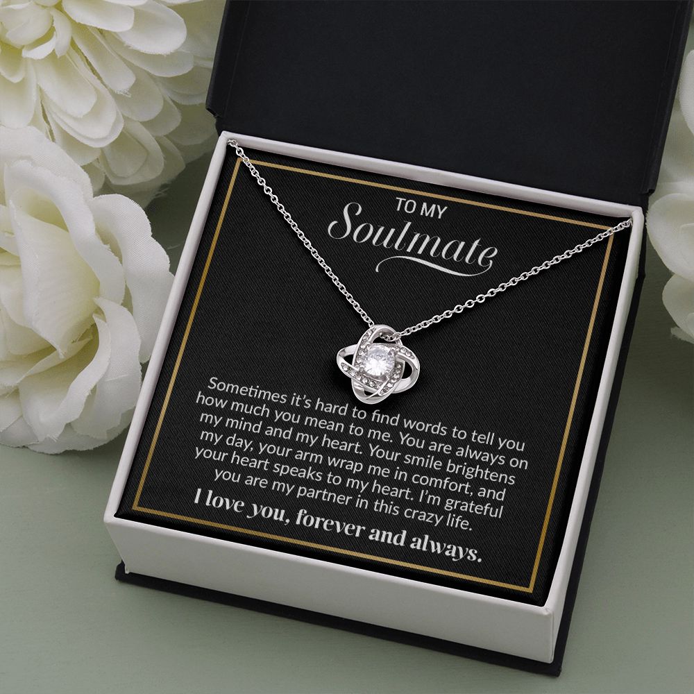 To My Soulmate Necklace, Valentine Gift For Her, Gift For Soulmate