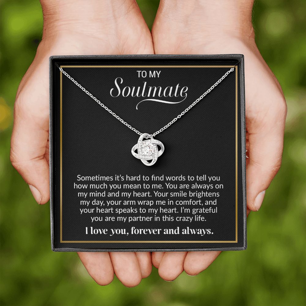 To My Soulmate Necklace, Valentine Gift For Her, Gift For Soulmate