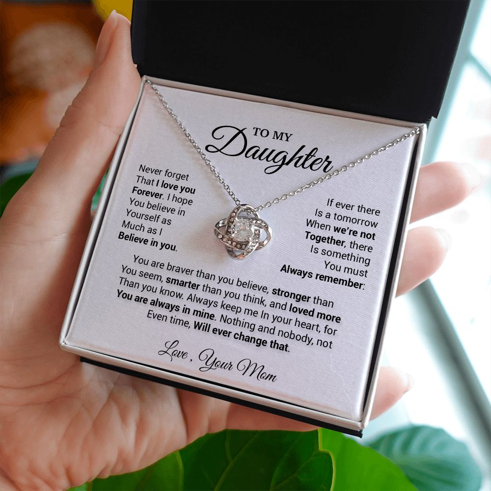 To My Daughter Necklace, Daughter Mother Necklace, Daughter Gift From Mom66