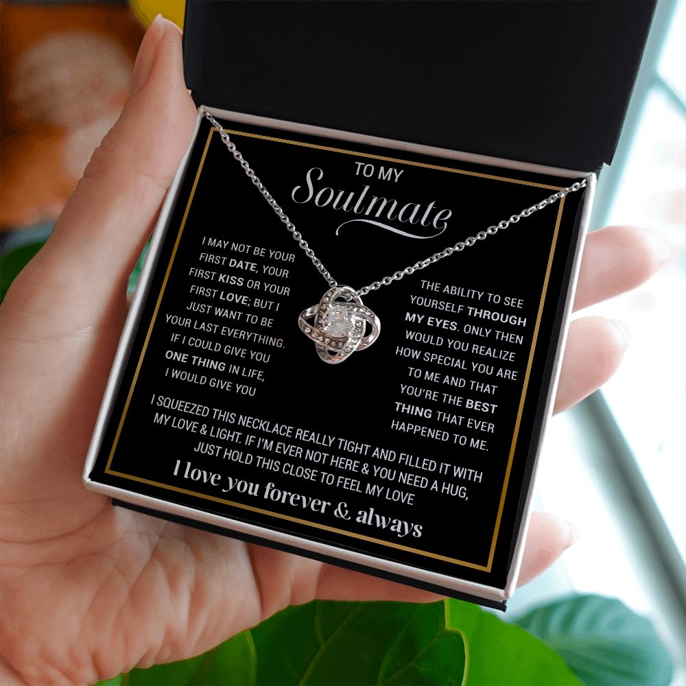 To My Soulmate Necklace, Gift For Wife, Gift from Husband, Valentine Days Gift