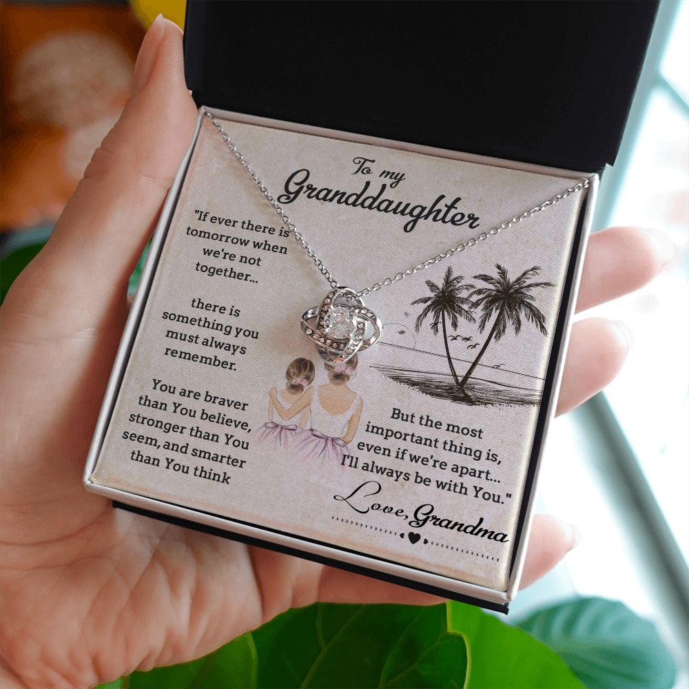To My Granddaughter, Gift for Granddaughter from Grandma, Granddaughter Necklace
