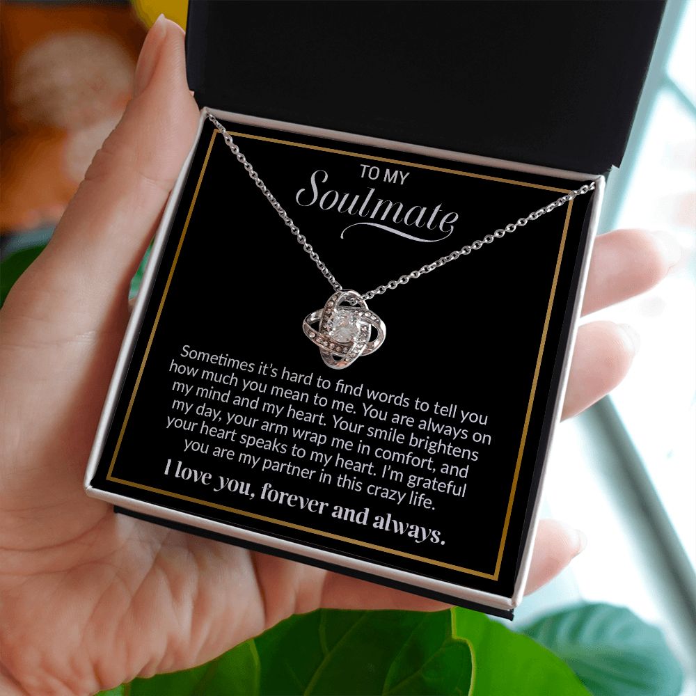 To My Soulmate Necklace, Valentine Gift For Her, Gift For Soulmate