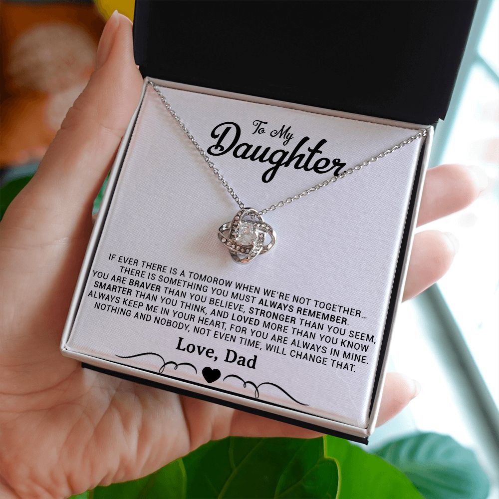 To My Daughter Necklace, Gift for Daughter from Dad, Daughter Father Necklace